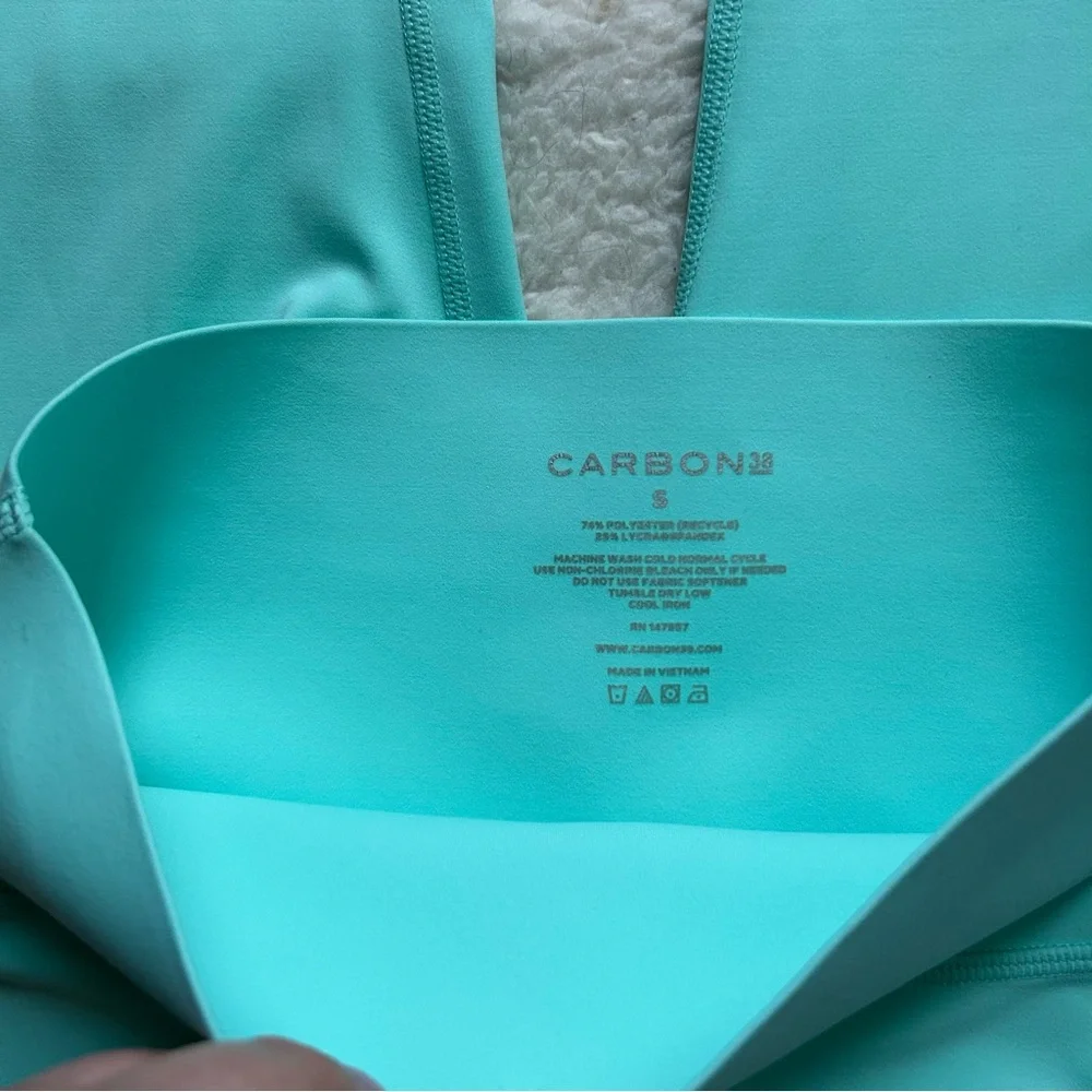 Carbon38 High Waist Mint Green Athletic Leggings